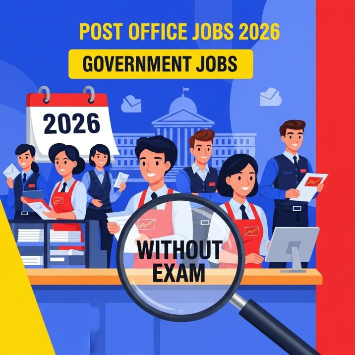 Post Office Jobs 2026: बिना परीक्षा सरकारी नौकरी