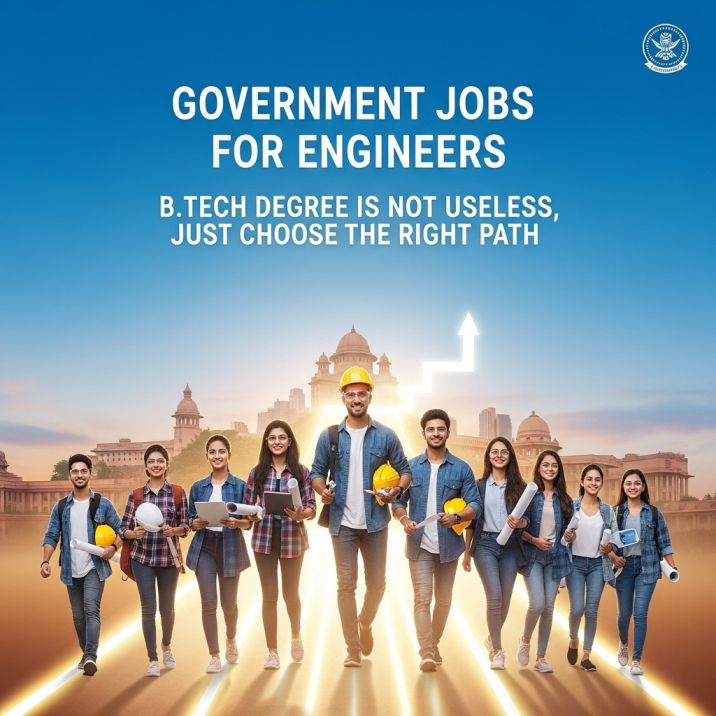 Engineer के लिए सरकारी नौकरी, B.Tech की डिग्री रद्दी नहीं है, बस रास्ता सही चुनो