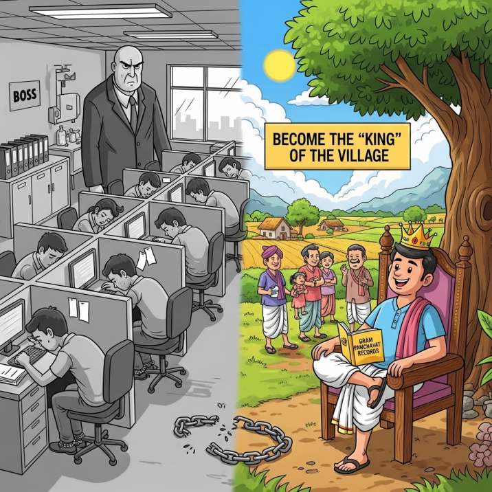 Village Level सरकारी नौकरी, शहर की गुलामी छोड़ो, गांव के राजा बनो