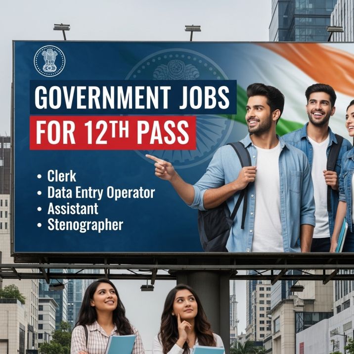 12th Pass के लिए सरकारी नौकरी